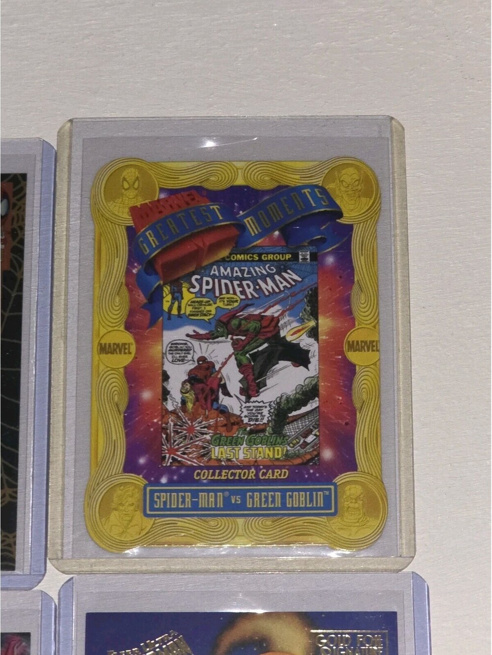 Marvel Spiderman Green Goblin Hobgoblin VTG Chase Card LOT Greatest Moments +